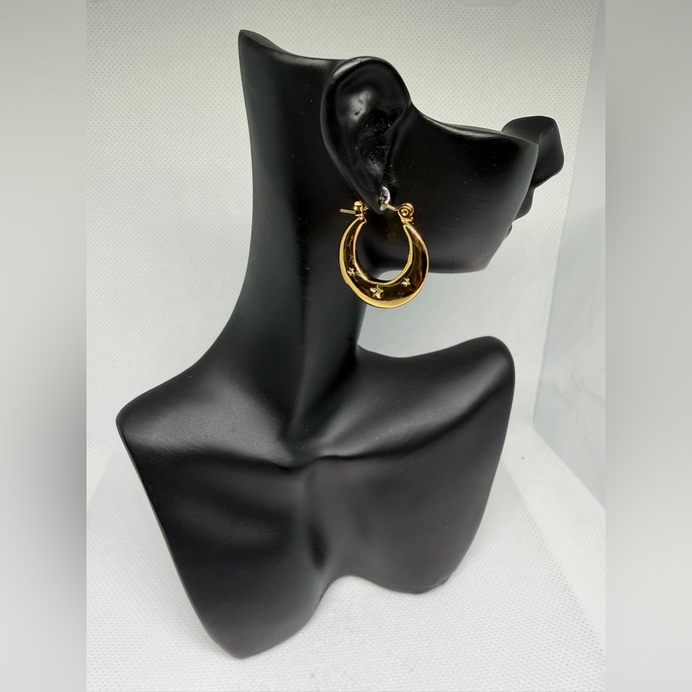 Elegant Gold Hoop Earrings stainless steel